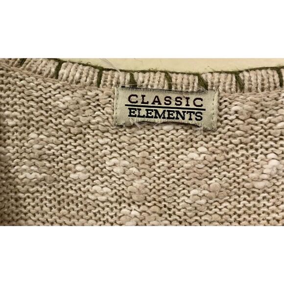 VNT Granny Sweater Vest Zip Up Embroidered Flowers Crochet Retro Vibes Swag - Picture 4 of 14